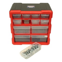 Sealey Parts Cabinet Storage Organiser 12 Drawer